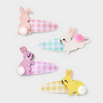 Girls' 4pk Easter Bunny Hair Clips - Cat & Jack™