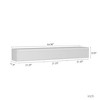 HDZNVF Floating TV Stand, Wall Mounted TV Shelf with Power Outlet, High Gloss TV Cabinet for TV Stands - 4 of 4