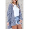 Imily Bela Women's Bohemian Style Cardigan Sweater, Loose Crochet Cardigan Jacket - 3 of 4