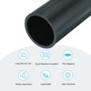 Unique Bargains Water Plumb DIY Crafts High Impact Rigid Round Pipes 8" Length - 3 of 4