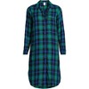 Lands' End Women's Flannel Long Sleeve Sleepshirt Nightgown - 3 of 4