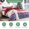 Coucheta Boho Christmas Duvet Cover Set – Soft & Breathable Bedding with Reindeer Print for Holiday Decor - 4 of 4