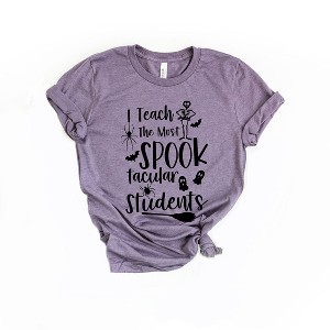 Simply Sage Market Women's I Teach The Most Spooktacular Students Short Sleeve Graphic Tee - 1 of 4