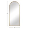 31 in W x 71 in H Black Frame Arch Aluminum Alloy Full Length Mirror Freestanding Mirror - 2 of 3