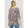 WEST K Women's Alexa Knit Surplice Roll Tab Blouse - 3 of 4