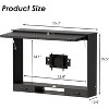 PAKASEPT Wooden Outdoor TV Enclosure, Weatherproof TV Cover for Maximum 58" Screens, Lockable with Adjustable Dual-Arm TV Wall Mount Bracket & Light - 2 of 4