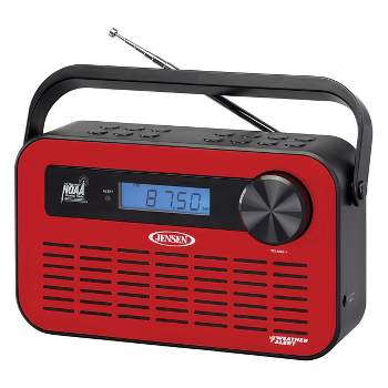 JENSEN JEP-250 Portable Digital AM/FM Weather Radio with Weather Alert