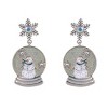 Hallmark Snowman Snow Globe Earrings - 2 of 4
