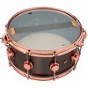 DW Collector's Series 14x6.5" Satin Black Over Brass Snare Drum With Copper Hardware 14 x 6.5 in. Satin Black Over Brass w/Copper Hardware - 3 of 4