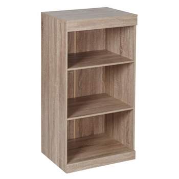 Honey-Can-Do 2 Shelf Stackable Open Cabinet Oak