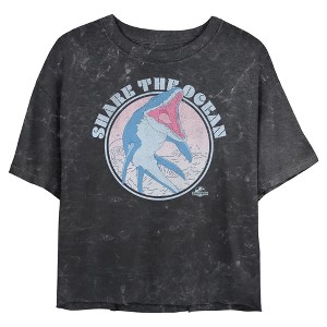 Juniors Jurassic World Mosasaurus Badge T Shirt - 1 of 4