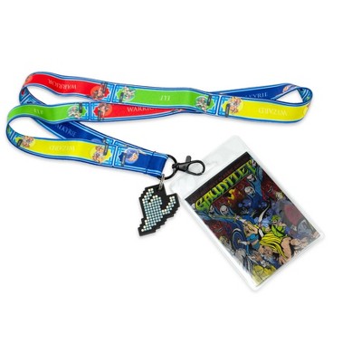 Crowded Coop Midway Arcade Games Lanyard w/ ID Holder & Charm - Gauntlet