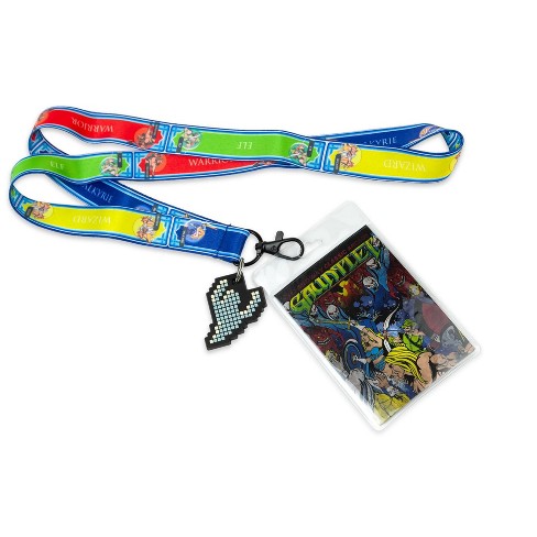 Secure Badge Holder Classic Vertical 1 Card Holder, and Lanyard Bundle