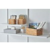 Attop 3-Piece Handwoven Water Hyacinth Storage Baskets - Versatile Natural Organizers for Home, Office & Pantry - 2 of 4