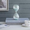 GlasFlength Decorative Objects Hourglass Decor 30 Minute Hourglass Vintage Hourglass Table Desk Decor for Living Room, Silver, 3.2"*3.2"*8" - 2 of 4