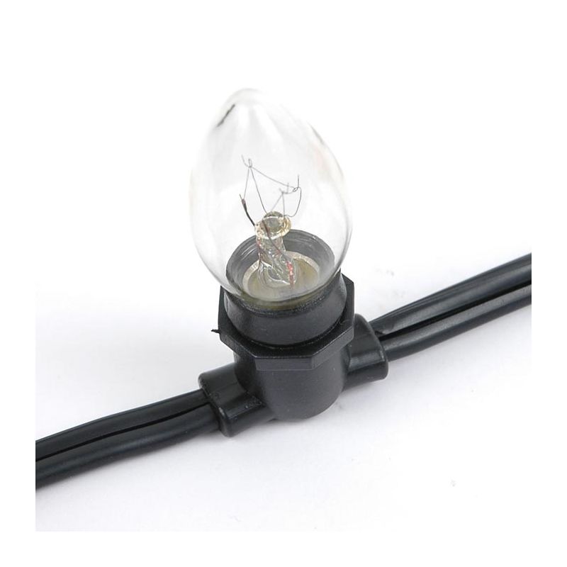 Novelty Lights Globe Outdoor String Lights with 100 Bulbs G30 Vintage Bulbs Black Wire 100 Feet, 5 of 8