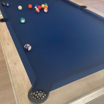 Hathaway Montecito 8-foot Pool Table - Driftwood Finish with Blue Felt - On  Sale - Bed Bath & Beyond - 23159226