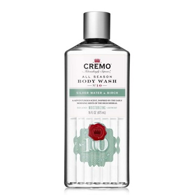 Cremo Body Wash, Silver Water & Birch, All Season, No. 10 - 16 fl oz