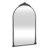 HomeRoots 34" Black Metal Arch Accent Mirror - 4 of 4