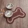 Burgundy Tan Indoor/Outdoor Small Bone Rug 11.5x17.5 - 4 of 4