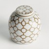 Plum & Post Province Link Lidded Jar - Brown & White Chinoiserie - 2 of 4