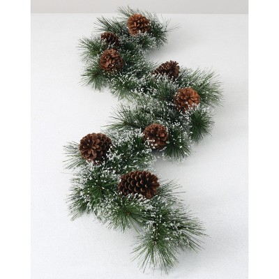 Sullivans Artificial Pine and Cone Garland 72"L Green