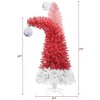 NicBex 6ft Prelit Artificial Christmas Tree with 1250 Branch Tips, 300 Lights and Bent Top for Indoor, Red - 2 of 4