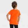 Toddler Girls' Halloween Ghost Short Sleeve T- Shirt - Cat & Jack™ Dark Orange - 3 of 4
