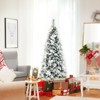Tangkula 6FT Slim Pencil Tree Hinged Artificial Christmas Tree W/471 Branches Tips - 2 of 4
