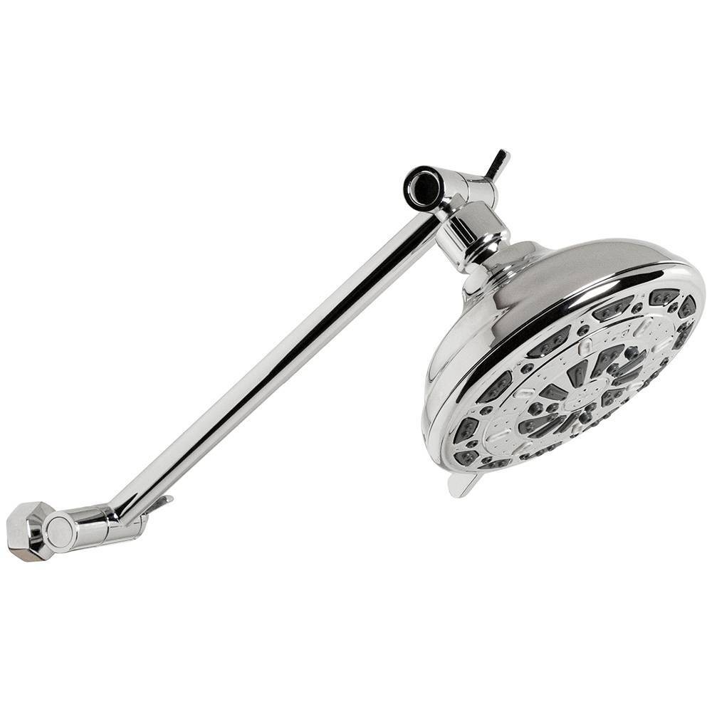 Adjustable Arm Shower Showerhead Chrome - Waxman