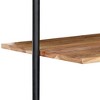 vidaXL Wall Shelf 37 inches x13.7 inches x44.4 inches  Solid Acacia Wood - 3 of 4
