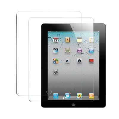 Insten 2-Pack Ultra-Clear Tempered Glass Screen Protector Compatible with Apple iPad 2/3/4th gen