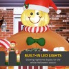 Whisen 9.2FT Christmas Inflatables Gingerbread Man Arch with White LED Lights, Blow-Up Outdoor Christmas Decorations - Brown - 3 of 4