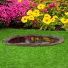 Faux Rock Fiberglass Garden Decorative Water Pond, Sandstone Outdoor Patio Waterfall Pond - 2 of 4
