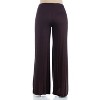 24seven Comfort Apparel Women's Maternity Comfortable Lounge Pants-Brown-2X - 3 of 4