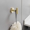BWE 6-Pieces Round Shape J-Hook Robe/Towel Hook Wall Mount Bathroom Storage Modern - 3 of 4