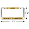 Cameron University Mascot Full Size Standard License Plate Metal Frame - 4 of 4