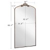 66" X 36"Vintage Arch Full Length Mirror Decorative Full Size Mirror Metal Floor Mirror,Gold Baroque Mirror-The Pop Home - 4 of 4