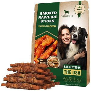 Beloved Pets Dog Treats Smoked Rawhide Sticks Wrapped with Chicken Chews 10.6 OZ - 1 Pack - 1 of 4