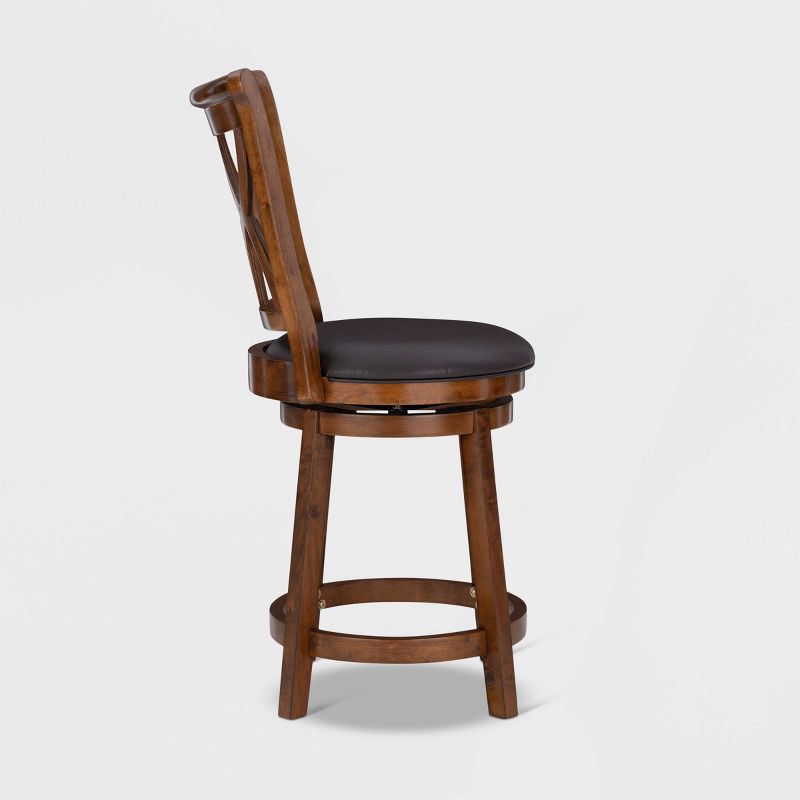 Madison Counter Height Barstool Rustic Oak - Powell Company, 5 of 13