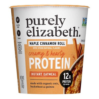 purely elizabeth. Cinnamon Roll Protein Oatmeal Cup - 2oz