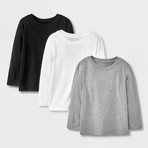 3t white long sleeve shirt