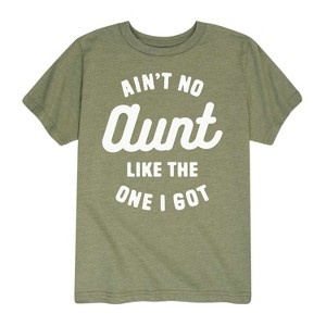 Boys' - Instant Message - Ain't No Aunt Like The One I Got Short Sleeve Graphic T-Shirt - 1 of 4