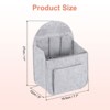 Unique Bargains Protective Lining Makeup Bags and Organizers Encrypted Felt Purse Insert 7.7" x 5" x 11" - 2 of 4