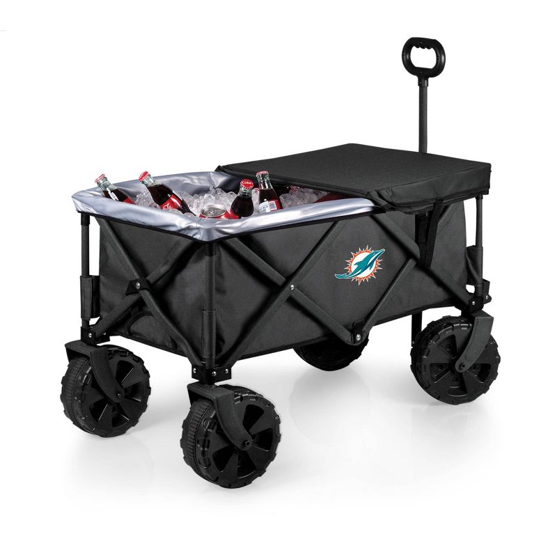 NFL Miami Dolphins All Terrain Portable Utility Wagon, 2 of 5