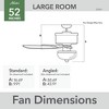 Hunter 52" Swanson Lighted Ceiling Fan New Bronze Finish with 5 Blades in American Walnut/Greyed Walnut - 2 of 4