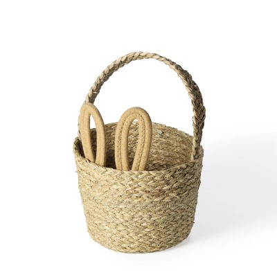 Easter Bunny Woven Basket Brown - Bullseye's Playground™