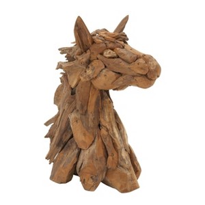 Amazing Animals Rustic Horse Head Sculpture (24") - Olivia & May - 1 of 4