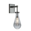 ALOADECOR Farmhouse Raindrop Glass Wall Light Rustic Industrial Teardrop Bathrooom Vanity Light(2-Pack) - 3 of 4
