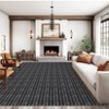 Washable Modern Braided Printed Rug Non Slip Low Pile Rug Soft Contemporary Throw Floor Cover Foldable Indoor Carpet for Living Room Bedroom - 2 of 4